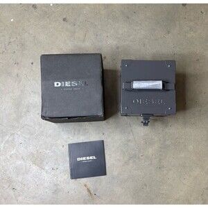 Diesel Watch Black Box ONLY Metal  Presentation Display Storage Case